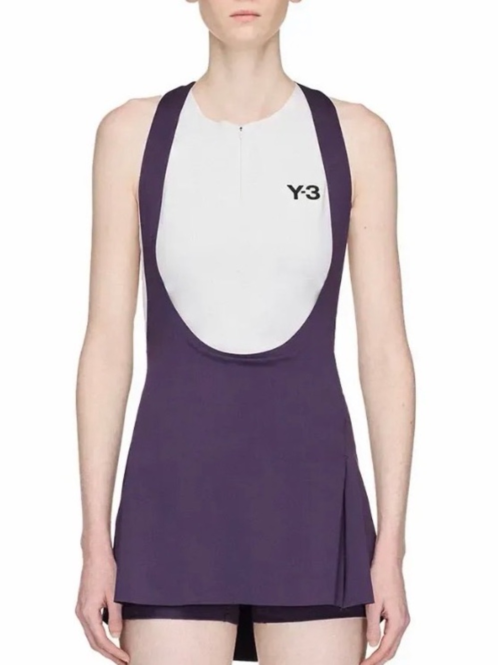 Adidas Women’s Y-3 White & Purple Athletic Tennis Dress Small NWT